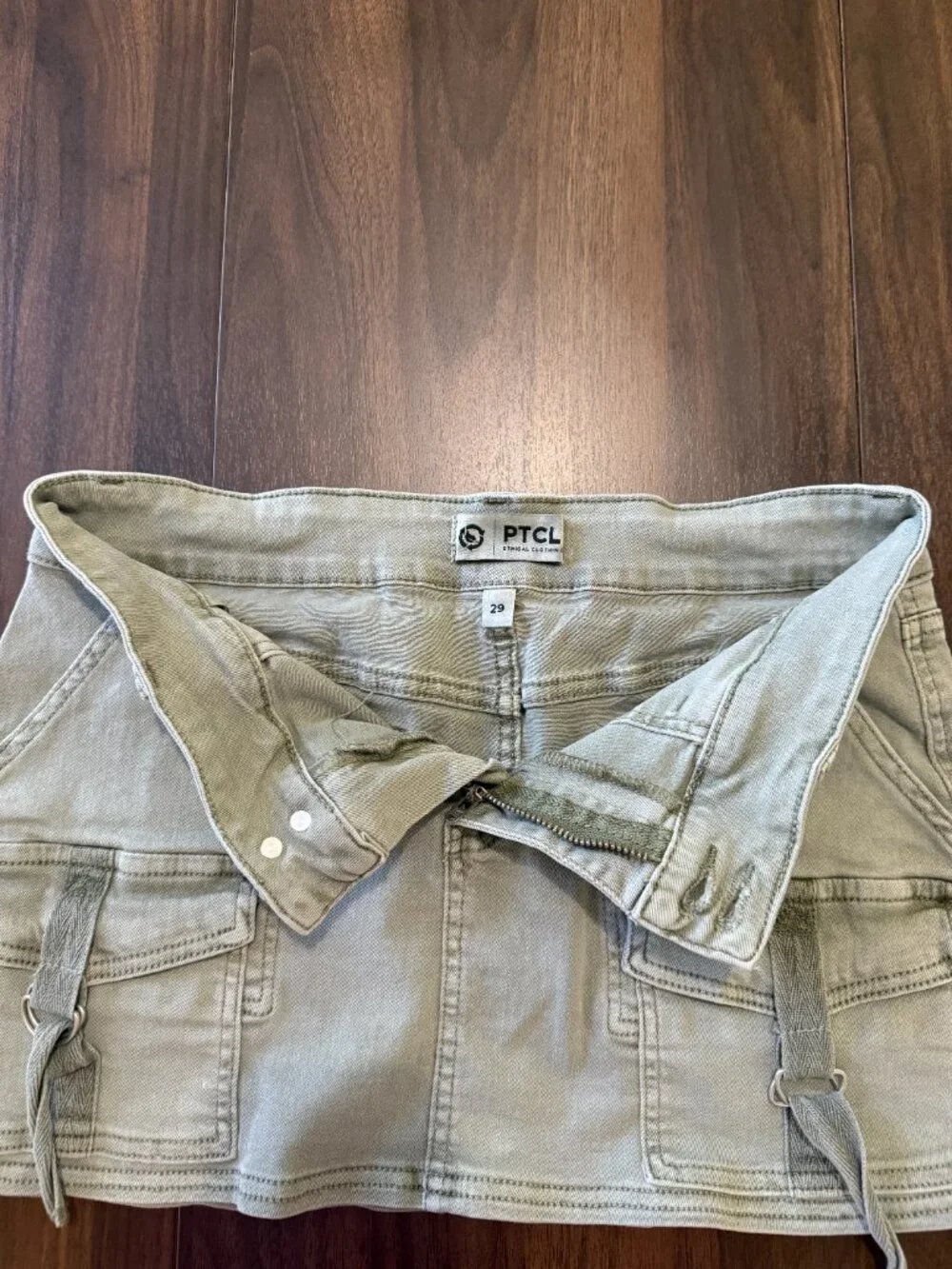 PTCL | Ethical Clothing Women's Mini Cargo Skirt 29 - Picture 2 of 11